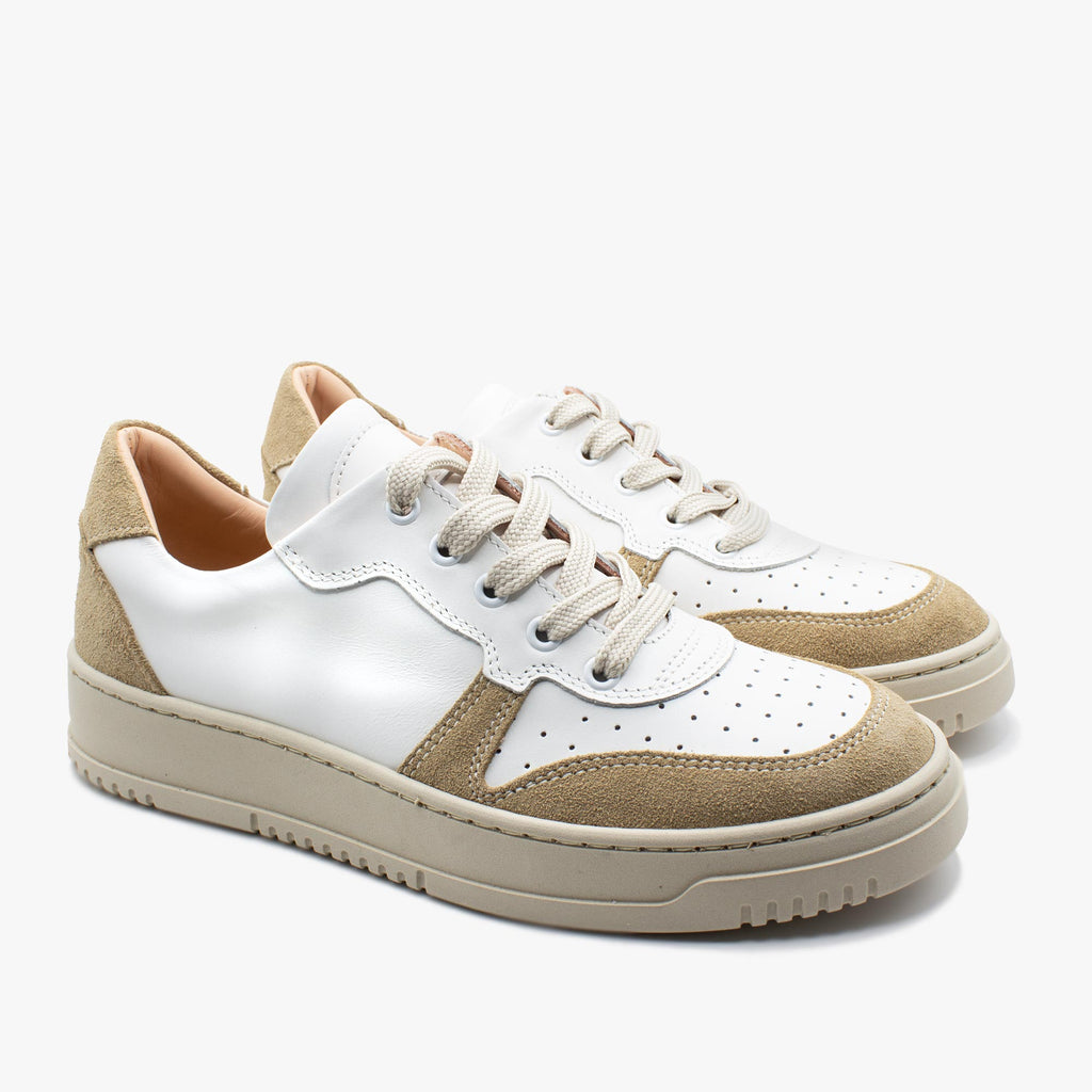 Sneaker 825 donna bianca e beige
