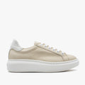 Sneaker 828 donna beige e bianca