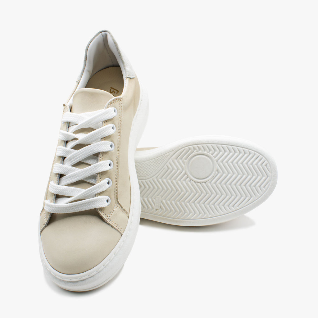 Sneaker 828 donna beige e bianca