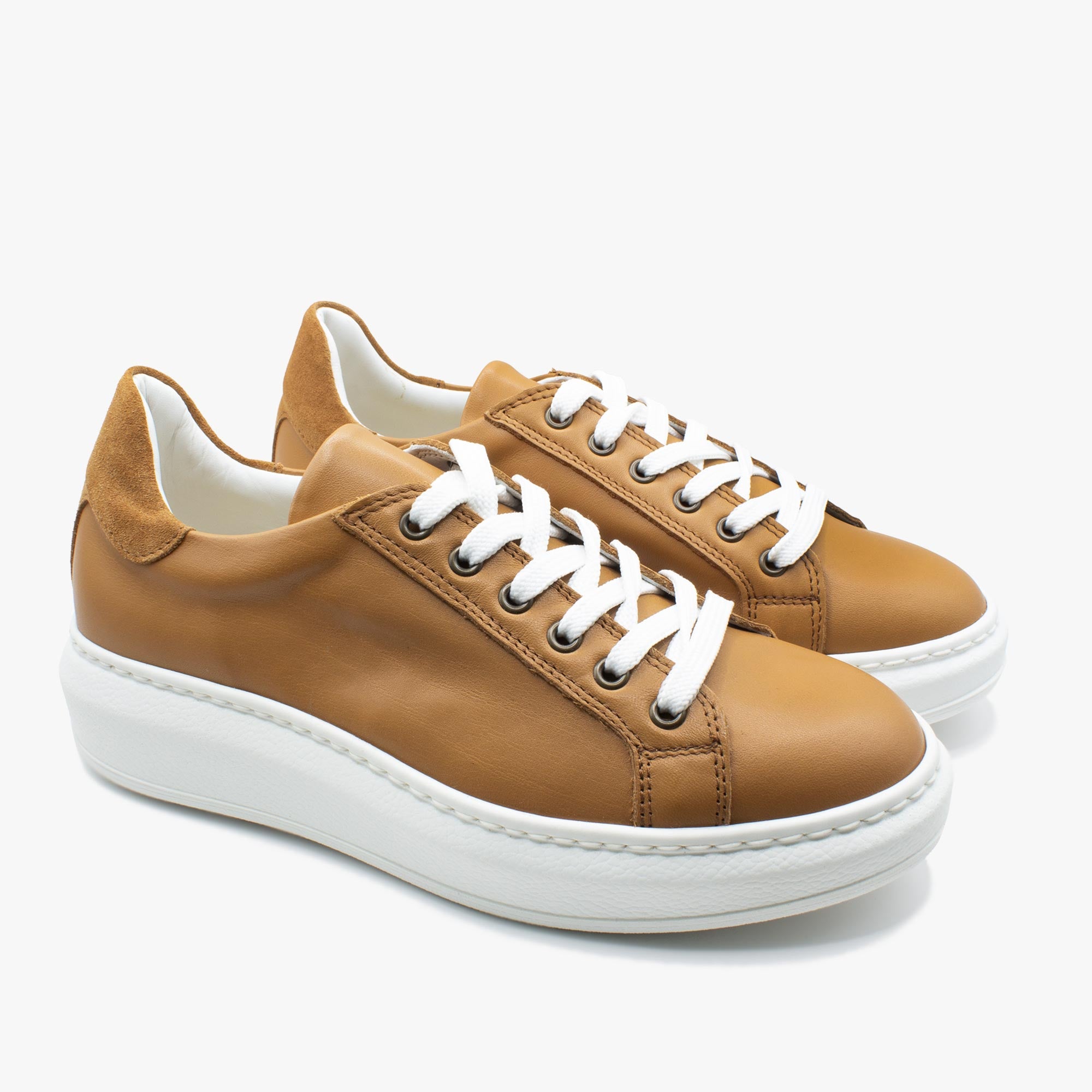 Sneaker 828 donna cognac